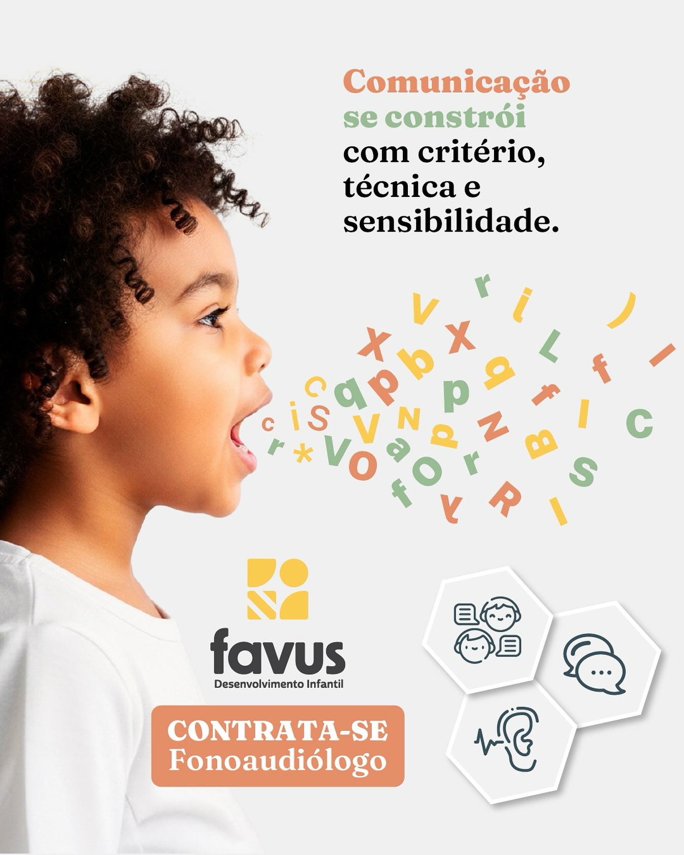 CONTRATA-SE FONOAUDIÓLOGO 🐝Buscamos profissionais experientes, que queiram atuar em um espaço onde técnica, ética e consistência são inegociáveis.Diferente do que se vê no mercado, nossa contratação é celetista (CLT) — com valorização profissional real, plano de carreira e condições que respeitam o trabalho do fonoaudiólogo.Nossa estrutura conta com:🗣️ Sala própria para Fonoaudiologia, segundo os critérios da VISA;🧩 Recursos e ambientes preparados para intervenções em linguagem, comunicação e habilidades funcionais.📌 CLT com valorização real📌 Plano de carreira estruturado📌 Ambiente colaborativo, organizado e comprometidoSe você se identifica com essa forma de atuar e busca um espaço onde a fonoaudiologia é levada a sério, registre seu interesse no link “Trabalhe Conosco” na bio.Favus Desenvolvimento Infantil💛🐝